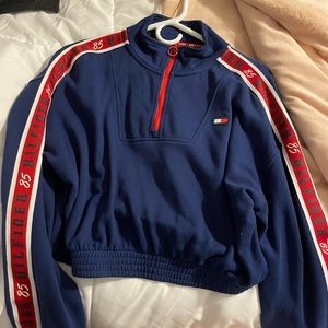 Tommy hilifiger cropped quarter zip